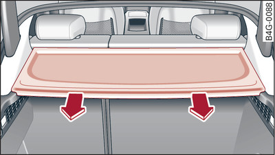 Couvre-coffre derrière la banquette arrière